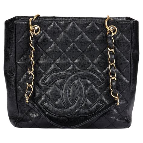 chanel caviar petite shopping tote|CHANEL Caviar Quilted Petit Shopping Tote PST Black.